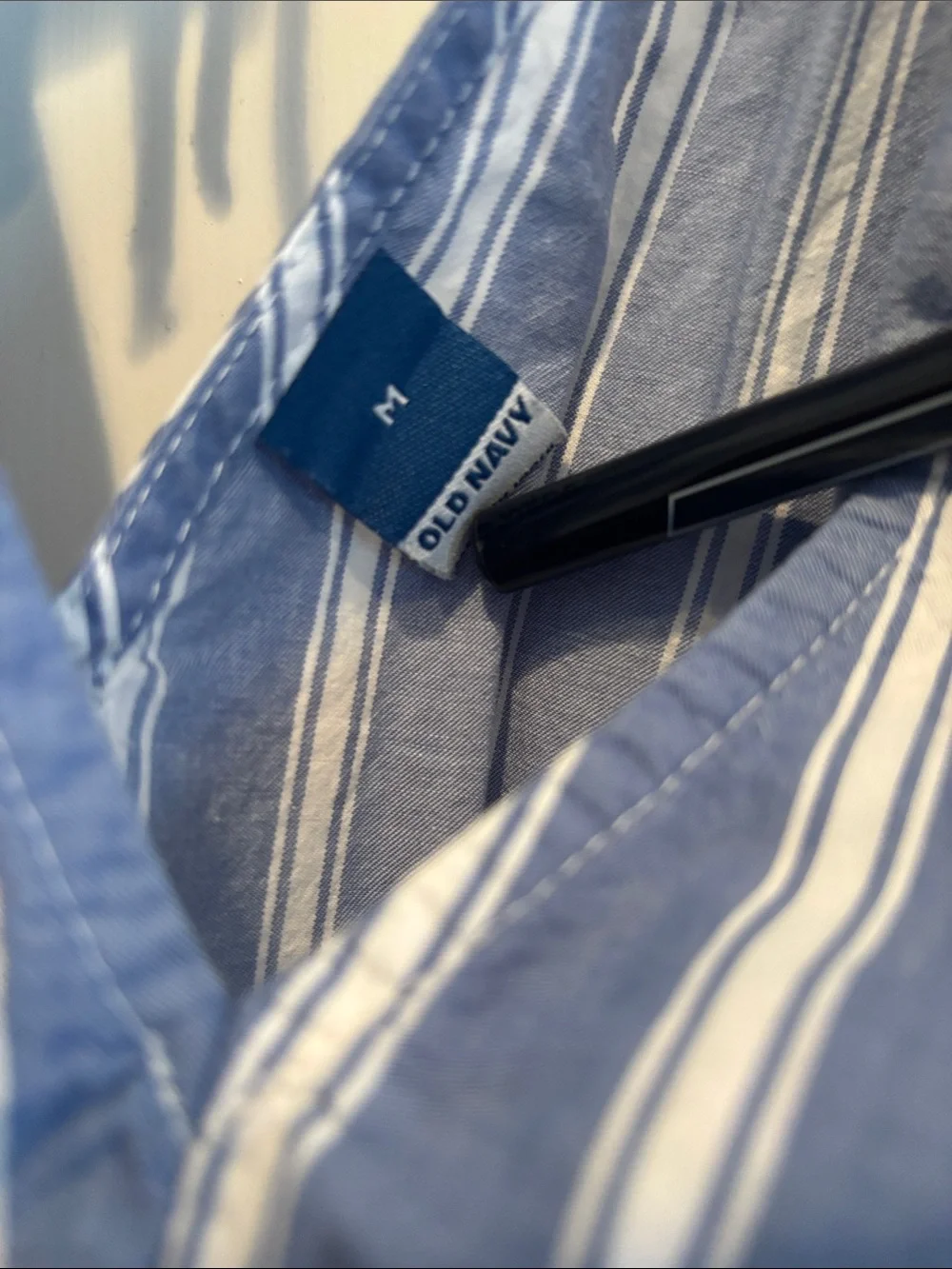 Women’s Blue and White Striped Sundress - 100 percent cotton!